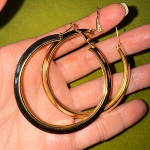 Elegant Gold Hoop Earrings